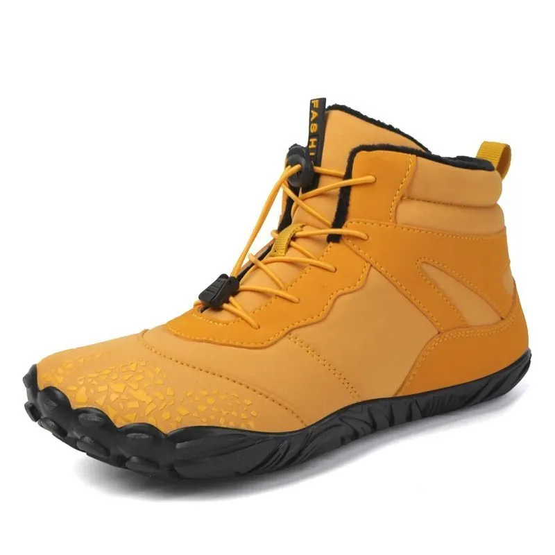 Waterproof Barefoot Snow Boots - Warm Fur Lined Ankle Boots for Men and Women