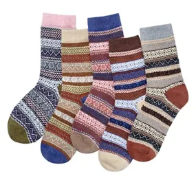 Winter Women's 5-Pair Wool Socks