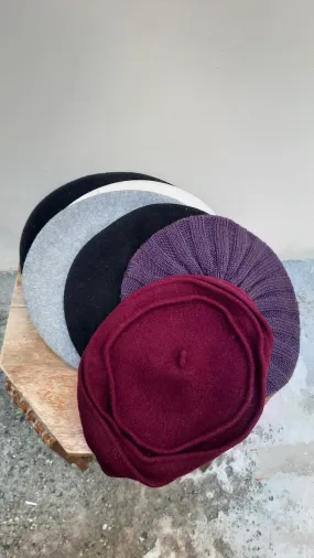 Winter Wool Beret Hats
