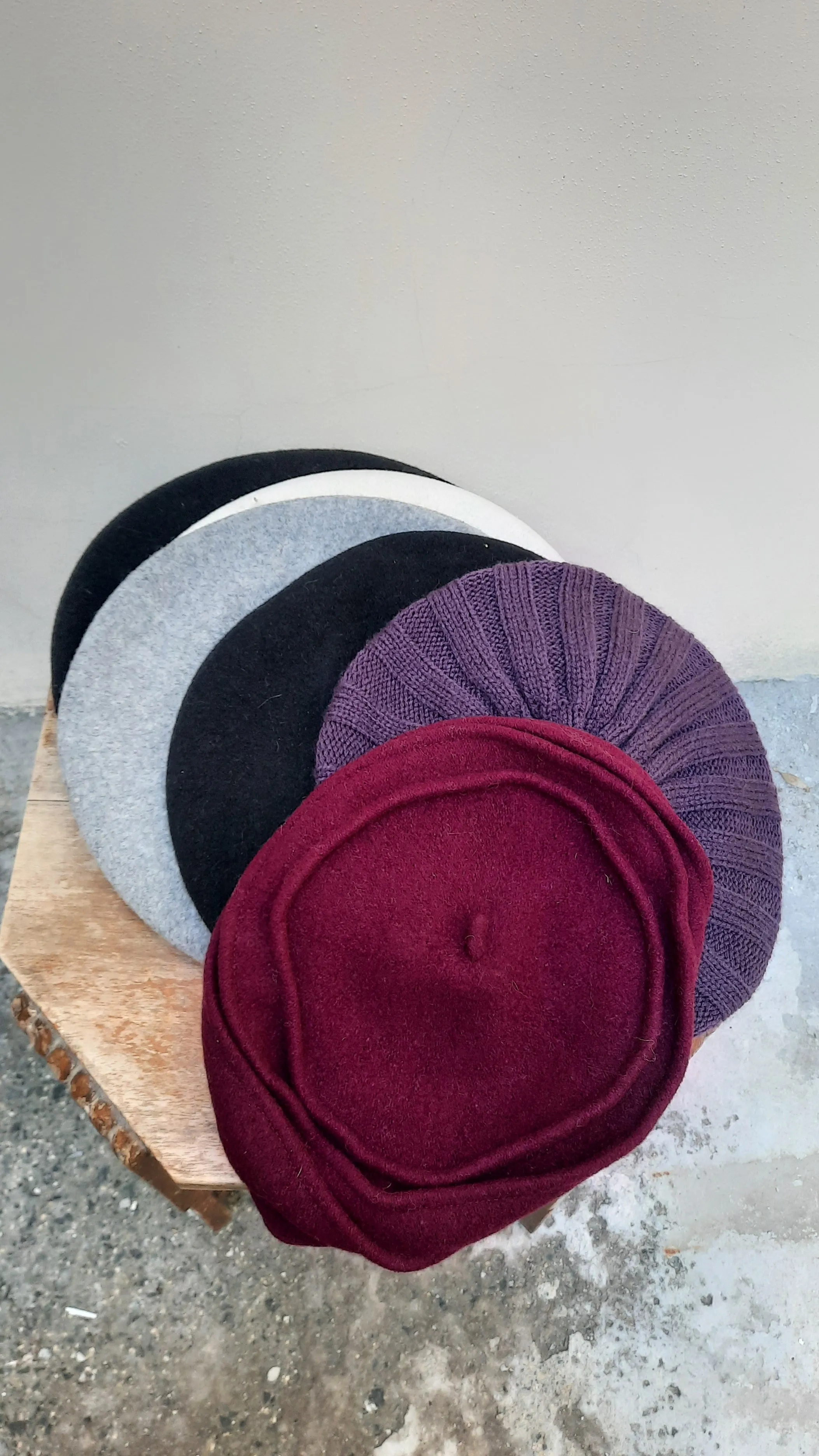 Winter Wool Beret Hats